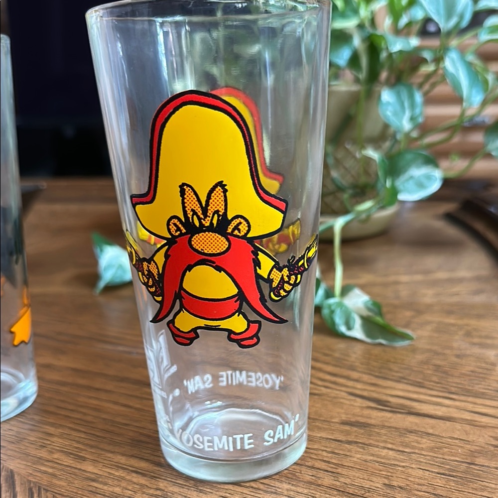 Warner Bros Yellow and Red Drinkware Collection Yosemite Sam